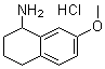 结构式 CAS# 111758-82-8, 1,2,3,4-四氢-7-甲氧基-1-萘胺盐酸盐