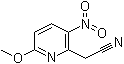 结构式 CAS# 111795-99-4, 6-甲氧基-3-硝基-2-吡啶乙腈