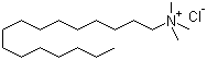 structure of CAS# 112-02-7, Hexadecyl trimethyl ammonium chloride;Hexadecyltrimethylammonium chloride; C16-alkyltrimethylammonium chloride; Cetrimonium chloride; Cetyltrimethylammonium Chloride; Cetyl trimethyl ammonium chlride; N-Hexadecyltrimethylammonium chloride; Adogen 444; Aliquat 6