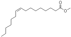 structure of CAS# 1120-25-8, Methyl palmitoleinate;Methyl (9Z)-hexadecenoate; Methyl (Z)-9-hexadecenoate