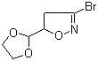 结构式 CAS# 1120215-07-7, 3-溴-5-(1,3-二氧杂环戊-2-基)-4,5-二氢异噁唑