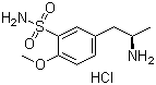 结构式 CAS# 112101-75-4, 5-[(R)-(2-氨基丙基)]-2-甲氧基苯磺酰胺盐酸盐