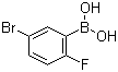 structure of CAS# 112204-57-6, 5-Bromo-2-fluorophenylboronic acid;5-Bromo-2-fluorobenzeneboronic acid; (5-Bromo-2-fluorophenyl)boronic acid