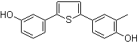 structure of CAS# 1122660-25-6, 4-[5-(3-Hydroxyphenyl)-2-thienyl]-2-methylphenol