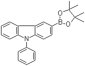 structure of CAS# 1126522-69-7, 9-Phenyl-9H-carbazole-3-boronic acid pinacol ester;9-Phenyl-3-(4,4,5,5-tetramethyl-1,3,2-dioxaborolan-2-yl)-9H-carbazole
