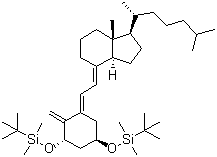 structure of CAS# 112670-85-6, [[(1a,3b,5E,7E)-9,10-Secocholesta-5,7,10(19)-triene-1,3-diyl]bis(oxy)]bis[(1,1-dimethylethyl)dimethylsilane];(1R,3aS,4E,7aR)-4-[(2E)-2-[(3S,5R)-3,5-Bis[[(1,1-dimethylethyl)dimethylsilyl]oxy]-2-methylenecyclohexylidene]ethylidene]-1-[(1R)-1,5-dimethylhexyl]octahydro-7a-methyl-1H-indene