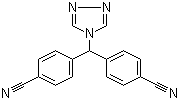 结构式 CAS# 112809-52-6, 4,4'-(4H-1,2,4-三唑-4-基亚甲基)双苯腈
