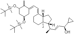 结构式 CAS# 112849-27-1, 双(叔丁基二甲基硅基)-反式-钙泊三醇