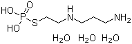 结构式 CAS# 112901-68-5, 三水氨磷汀; 2-(3-氨基丙胺基)-乙硫醇磷酸酯(三水)