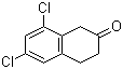 structure of CAS# 113075-86-8, 6,8-Dichloro-2-tetralone;6,8-Dichloro-3,4-dihydro-1H-naphthalen-2-one