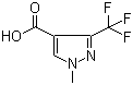 structure of CAS# 113100-53-1, 1-Methyl-3-(trifluoromethyl)-1H-pyrazole-4-carboxylic acid