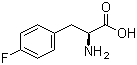 structure of CAS# 1132-68-9, L-4-Fluorophenylalanine;4-Fluoro-L-phenylalanine; L-3-(4-Fluorophenyl)alanine