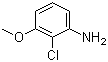 结构式 CAS# 113206-03-4, 2-氯-3-甲氧基苯胺