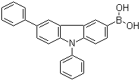 结构式 CAS# 1133058-06-6, B-(6,9-二苯基-9H-咔唑-3-基)硼酸