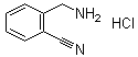 结构式 CAS# 1134529-25-1, 2-(氨基甲基)苯甲腈盐酸盐