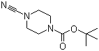 结构式 CAS# 113534-02-4, 4-氰基哌嗪-1-羧酸叔丁酯