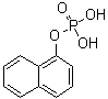 structure of CAS# 1136-89-6, 1-Naphthyl phosphate;Phosphoric acid alpha-naphthyl ester; alpha-Naphthol phosphate; alpha-Naphthyl acid phosphate; alpha-Naphthyl phosphate