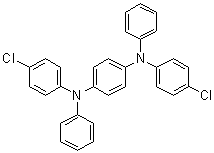 structure of CAS# 113703-66-5, N,N'-Bis(4-chlorophenyl)-N,N'-diphenyl-1,4-benzenediamine