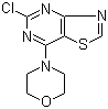 structure of CAS# 1137278-42-2, 4-(5-Chlorothiazolo[4,5-d]pyrimidin-7-yl)morpholine