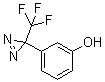 structure of CAS# 113787-85-2, 3-[3-(Trifluoromethyl)-3H-diazirin-3-yl]phenol;3-(3-Hydroxyphenyl)-3-(trifluoromethyl)diazirine; 3-(Trifluoromethyl)-3-(3-hydroxyphenyl)diazirine