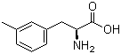 结构式 CAS# 114926-37-3, L-3-甲基苯丙氨酸; 3-甲基-L-苯丙氨酸