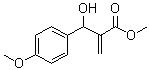 结构式 CAS# 115240-92-1, beta-羟基-4-甲氧基-alpha-亚甲基苯丙酸甲酯