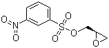 结构式 CAS# 115314-14-2, (S)-(+)-间硝基苯磺酸缩水甘油酯; (S)-缩水甘油间硝基苯磺酸酯