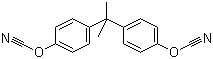 structure of CAS# 1156-51-0, 2,2-Bis-(4-cyanatophenyl)propane;4,4'-Isopropylidenediphenyl dicyanate