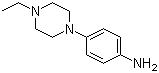 结构式 CAS# 115619-01-7, 4-(4-乙基哌嗪-1-基)苯胺