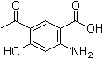 结构式 CAS# 115651-29-1, 5-乙酰基-2-氨基-4-羟基苯甲酸