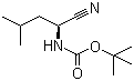 structure of CAS# 115654-59-6, (S)-N-Boc-Leucinenitrile;(S)-(1-Cyano-3-methylbutyl)carbamic acid tert-butyl ester