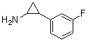 structure of CAS# 1157139-62-2, 2-(3-Fluorophenyl)cyclopropanamine
