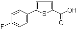 结构式 CAS# 115933-30-7, 5-(4-氟苯基)噻吩-2-羧酸