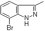 structure of CAS# 1159511-75-7, 7-Bromo-3-methyl-1H-indazole