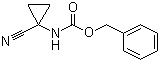 structure of CAS# 1159735-22-4, Benzyl (1-cyanocyclopropyl)carbamate;N-(1-Cyanocyclopropyl)carbamic acid phenylmethyl ester