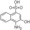 1-Amino-2-naphthol-4-sulfonic acid molecular structure (CAS 116-63-2)