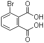 结构式 CAS# 116-69-8, 3-溴-1,2-苯二甲酸; 3-溴邻苯二甲酸