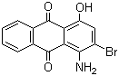 结构式 CAS# 116-82-5, 分散紫 17; 1-氨基-2-溴-4-羟基蒽醌