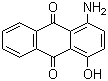 结构式 CAS# 116-85-8, 1-氨基-4-羟基蒽醌