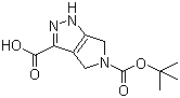 structure of CAS# 1160248-35-0, 4,6-Dihydropyrrolo[3,4-c]pyrazole-3,5(1H)-dicarboxylic acid 5-tert-butyl ester