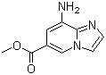 结构式 CAS# 1160994-94-4, 8-氨基咪唑并[1,2-a]吡啶-6-羧酸甲酯