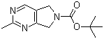 structure of CAS# 1160995-19-6, 5,7-Dihydro-2-methyl-6H-pyrrolo[3,4-d]pyrimidine-6-carboxylic acid 1,1-dimethylethyl ester