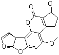 structure of CAS# 1162-65-8, Aflatoxin B1;NSC 529592; (6aR,9aS)-2,3,6a,9a-Tetrahydro-4-methoxy-1H,11H-cyclopenta[c]furo[3',2':4,5]furo[2,3-h][1]benzopyran-1,11-dione