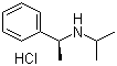结构式 CAS# 116297-12-2, (S)-(-)-N-异丙基-1-苯乙胺盐酸盐