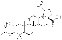 2alpha-Hydroxy-3beta-O-acetylbetulinic acid molecular structure (CAS 1163728-89-9)