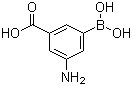 结构式 CAS# 116378-40-6, 3-氨基-5-羧基苯硼酸