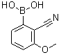 structure of CAS# 1164100-84-8, B-(2-Cyano-3-methoxyphenyl)boronic acid
