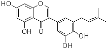 结构式 CAS# 116709-70-7, 西北甘草异黄酮