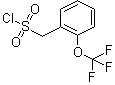 structure of CAS# 116827-38-4, 2-(Trifluoromethoxy)-benzenemethanesulfonyl chloride