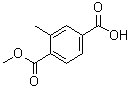 结构式 CAS# 116934-87-3, 4-(甲氧羰基)-3-甲基苯甲酸